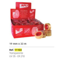CINTA ADHESIVA APLI 33*19 C/35U 11103