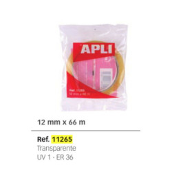 CINTA ADHESIVA APLI 66*12 C/12U 11265