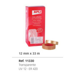 CINTA ADHESIVA APLI 33*12 C/12U 11330
