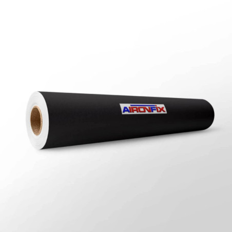 FORRO ADHESIVO 0,45*20M AIRONFIX BRILLO NEGRO