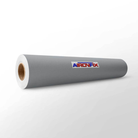 FORRO ADHESIVO 0,45*20M AIRONFIX BRILLO GRIS 67628
