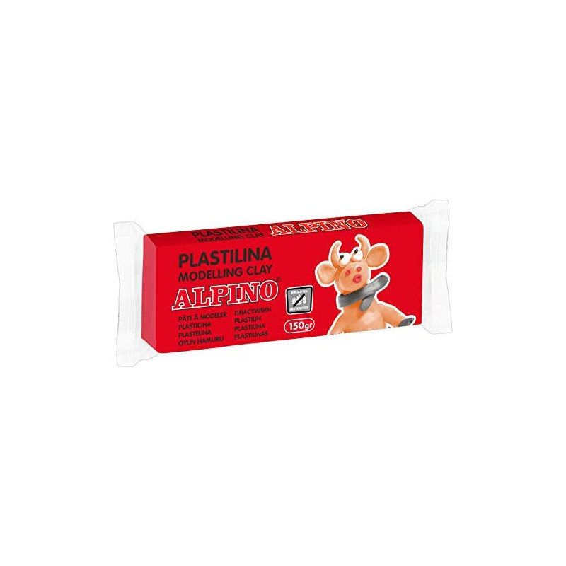 PLASTILINA CJ 12u. 150G ROJO ALPINO