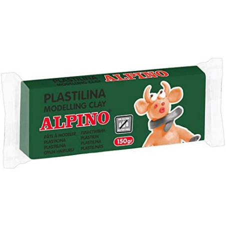 PLASTILINA CJ 12u. 150G VERDE PRADO ALPINO