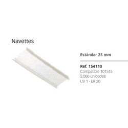 NAVETES STANDARD PARA MAQUINA ETIQUETAR APLI 25MM C/5000U 154110