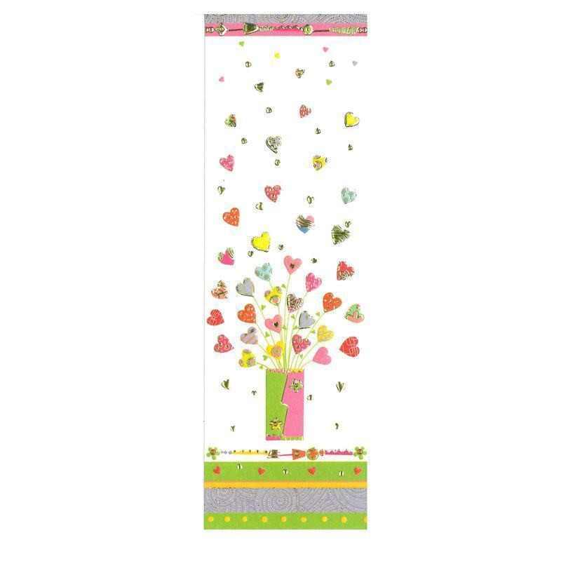 PUNTO LIBRO CARTON TURNOWSKY CORAZONES GRABADO C/ORO ARGU 38680 ^