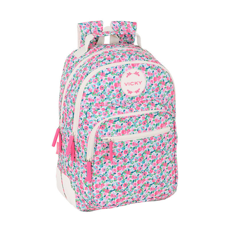 MOCHILA DOBLE ADAPTABLE VMB "ROSEBLOOM" 612236773 42*32 SAFTA22