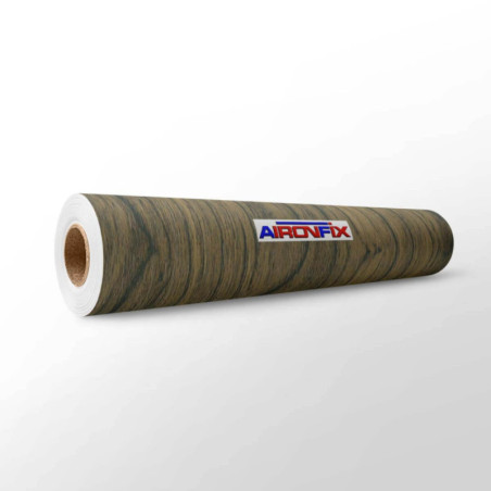 FORRO ADHESIVO 0,45*20M AIRONFIX MADERA CASTAÑO 4 OSCURO 67131