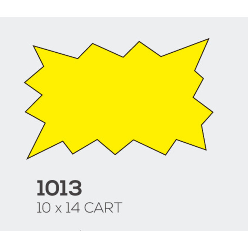 LETRERO CARTULINA EXPLOSION GRANDE 10*14 PTE 50U