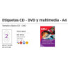 ETIQUETAS APLI I/L/C A-4 CD OPACA 2*HOJA 100H 10166