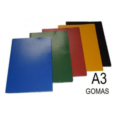 CARPETA DIBUJO GOMAS A-3 37*51 GOFRADO CUERO ESLA