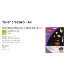 PAPEL APLI HOBBY LINE LUMINISCENTE 5H 10424
