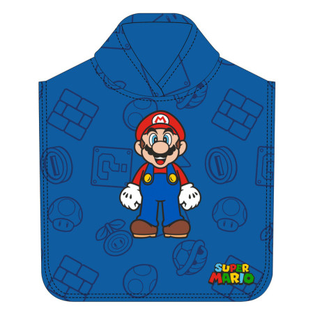 PONCHO DE MICROFIBRA SUPER MARIO 2023SMAR013 SAFTA23 VAC