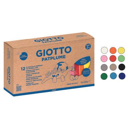 PLASTILINA PATPLUME 150G 12U. COL.SURTIDOS GIOTTO