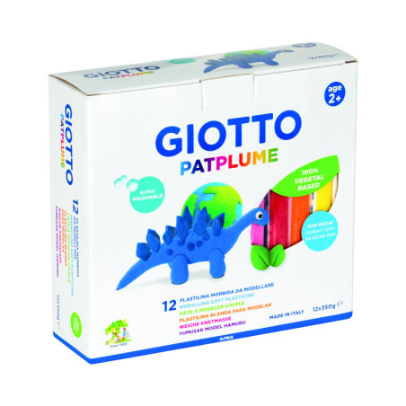 PLASTILINA CJ 12u. 350G COLORES SURTIDOS PATPLUME FILA