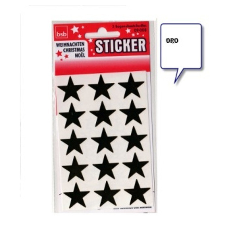 ETIQUETAS ARGU ESTRELLA ORO GR. 3H UNIDAD 09-008