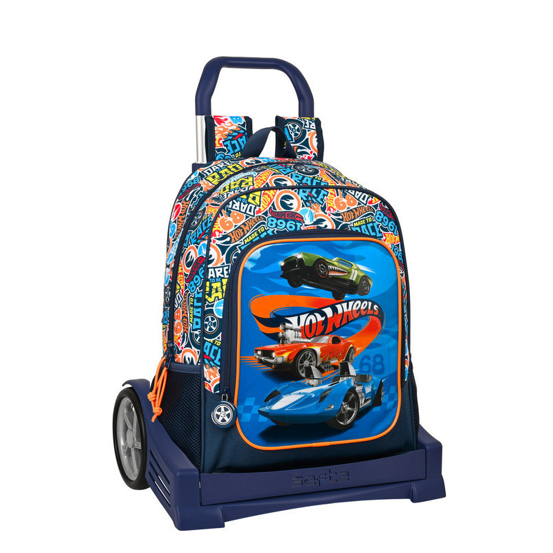 MOCHILA 522+CARRO EVOLUTION HOT WHEELS "CHALLENGE" 612238860 42*32 SAFTA22