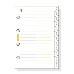 AGENDA RECAMBIO FINOCAM 601 INDICE A-Z C175