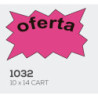 LETRERO CARTULINA EXPLOSION GRANDE OFERTA 10*14 PTE 50U