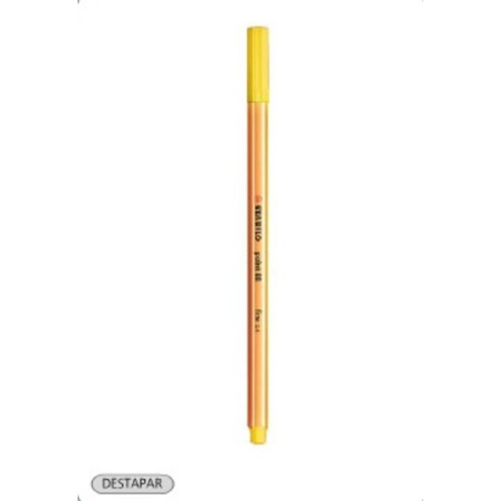 ROTULADOR STABILO POINT 88  AMARILLO 44 C/10U ^