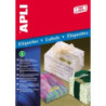 ETIQUETAS APLI ORO MATE A-4 210*297 SOBRE 20H 14888