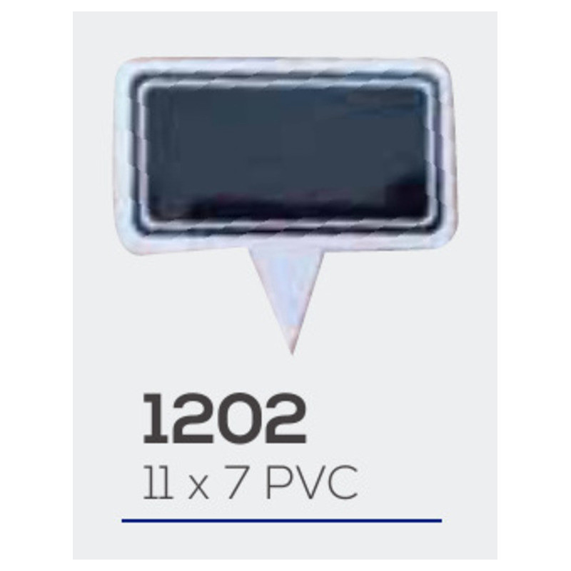 LETRERO PVC 7*11 C/PINCHO PARA MARCADOR TIZA LIQUIDA PTE 10U MOD 1202
