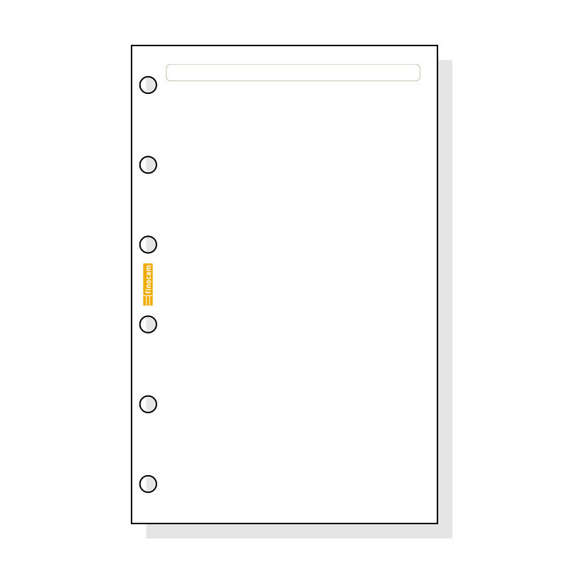 AGENDA RECAMBIO FINOCAM 602 LISO BLANCO C242