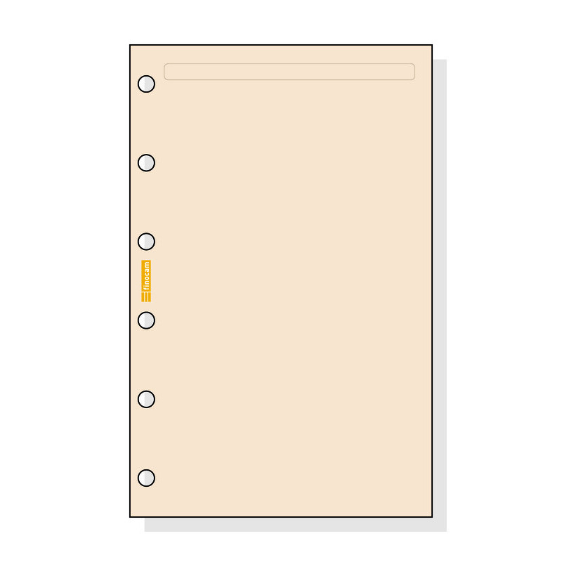 AGENDA RECAMBIO FINOCAM 602 LISO CREMA C243