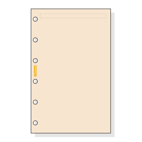 AGENDA RECAMBIO FINOCAM 602 LISO CREMA C243