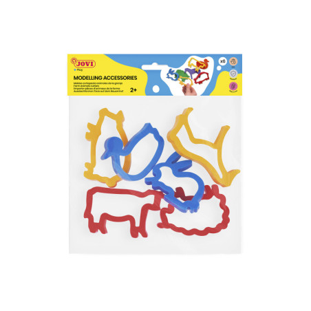 MOLDES ANIMALES DE GRANJA SET 6u. JOVI 7G