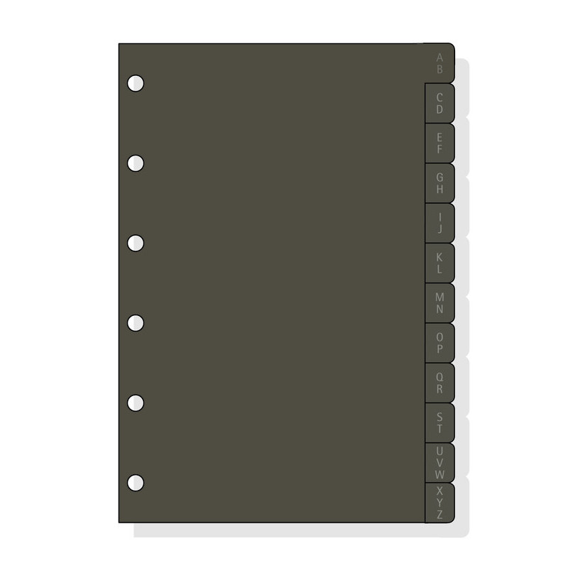 AGENDA RECAMBIO FINOCAM 602 PL/ 12 INDICE A-Z PLASTICO