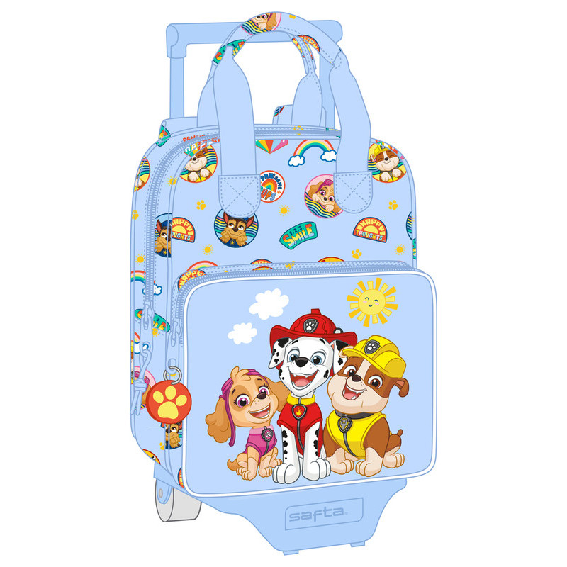 MOCHILA 765+CARRO 805 PAW PATROL "SUNSHINE" 612242280 28*20 SAFTA22