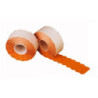 ETIQUETAS MAQ.  26*12 NARANJA REMOVIBLE ROLLO 1500U