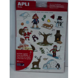 ETIQUETAS APLI GOMETS TEMATICOS INVIERNO 12H REF.11625 ^