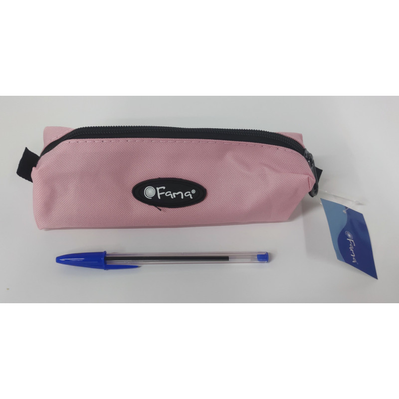 PORTATODO REDONDO SENCILLO FAMA ESCOLAR ROSA CLARO 24585R