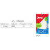 ETIQUETAS APLI 10 SOBRE 13*40 1637