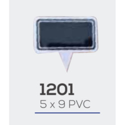 LETRERO PVC 5*9 C/PINCHO PARA MARCADOR TIZA LIQUIDA PTE 10U MOD 1201