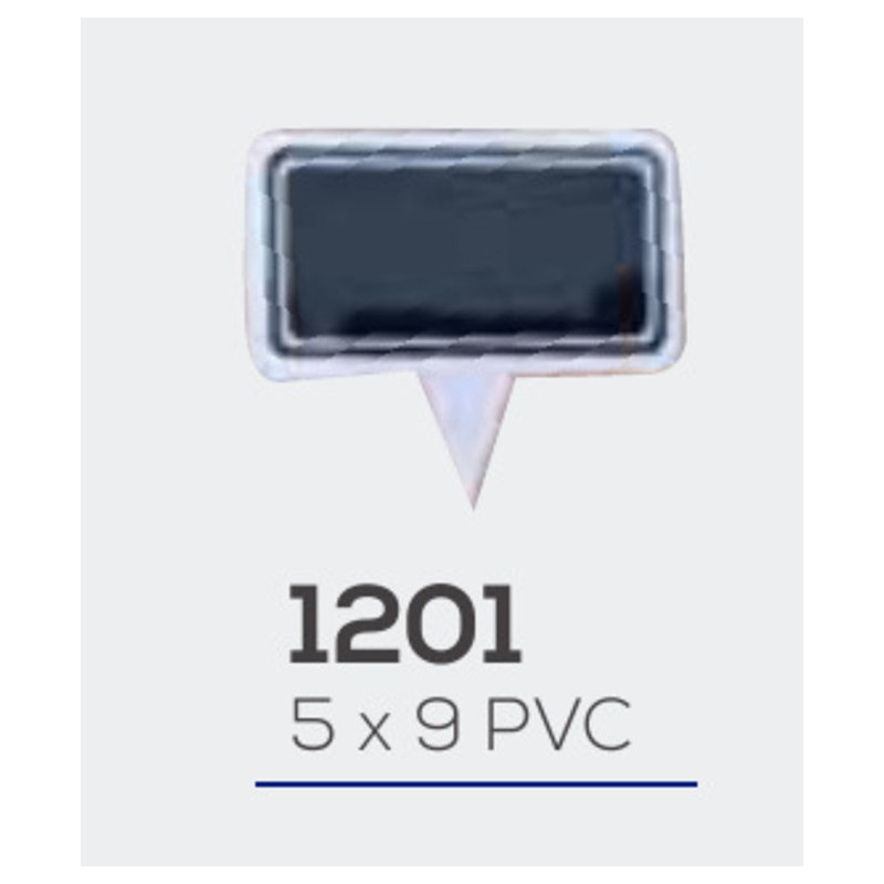 LETRERO PVC 5*9 C/PINCHO PARA MARCADOR TIZA LIQUIDA PTE 10U MOD 1201