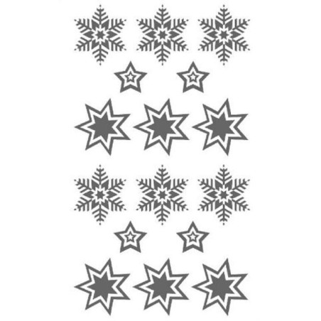 ETIQUETAS ARGU ESTRELLA PURPURINA PLATA COPOS 29408