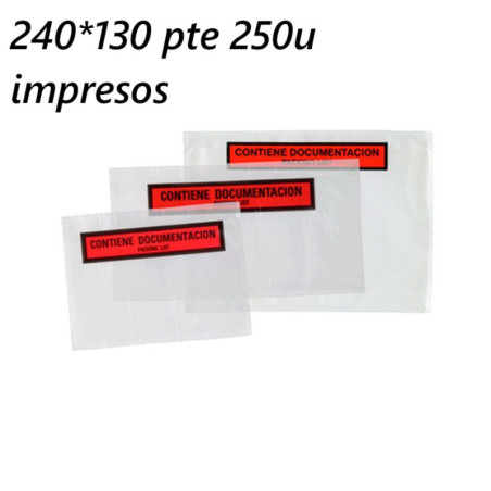 SOBRE ADHESIVO SAM PACKING LIST 240*130 PTE 250U 999007