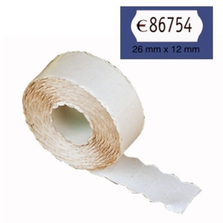 ETIQUETAS MAQ. 26*12 BLANCO REMOVIBLE ROLLO 1000U (40)