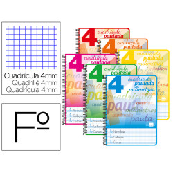 CUADERNO TD FL 80H LIDERPAPEL PAUTAGUIA LAMELA 4 MARGEN COLORES SURTIDOS 58587