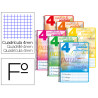 CUADERNO TD FL 80H LIDERPAPEL PAUTAGUIA LAMELA 4 MARGEN COLORES SURTIDOS 58587