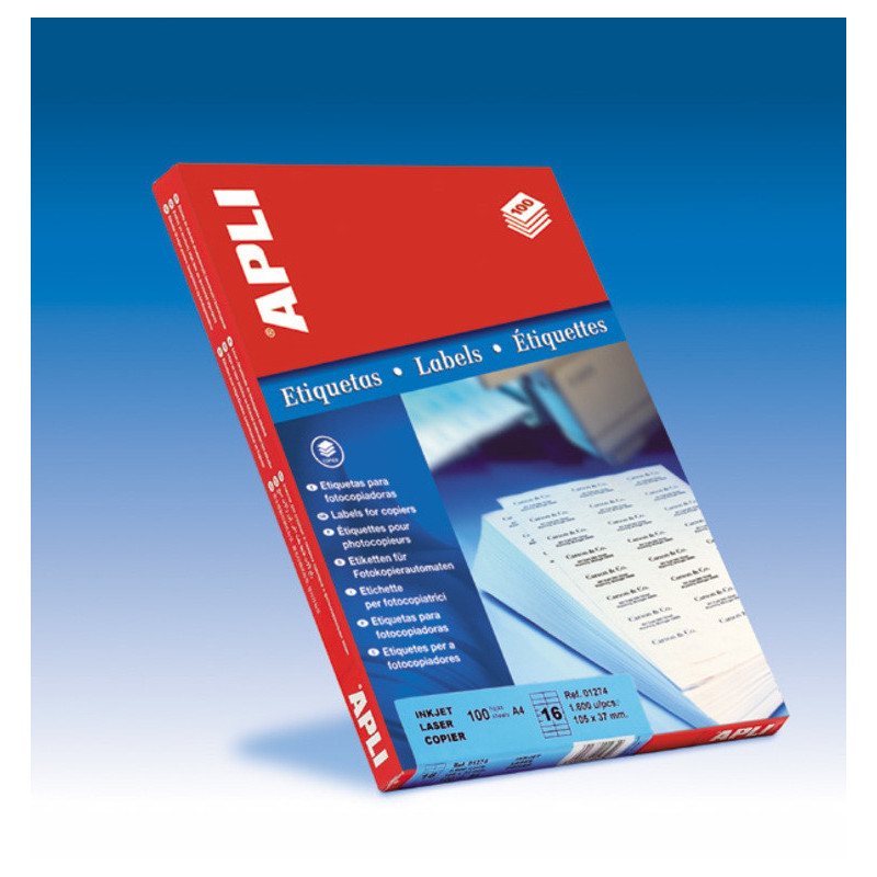 ETIQUETAS APLI I/L/C A-4 ROMO  99.1*139  100H 02422