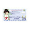 TARJETA INVITACION COMUNION ARGU NIÑO PIRATA AZUL 40025 ^