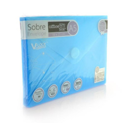 DOSSIER VELCRO A-5 OFFICE BOX AZUL PTE 10U 90426