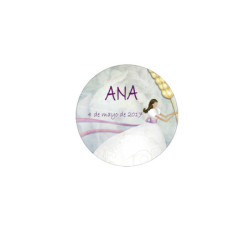 ETIQUETAS ARGU COMUNION NIÑA PERSONALIZABLE IMPRESORA HOJA A-4 PACK 96U 41663