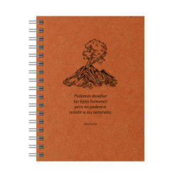 CUADERNO ESPIRAL A-5 SENFORT21 PUNTEADO 120 HOJAS ECO COLOR NARANJA 7807115