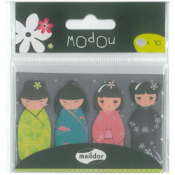 BANDERITA MAILDOR 12*45MM 4 COLORES PP KIMONOS 60644 ^