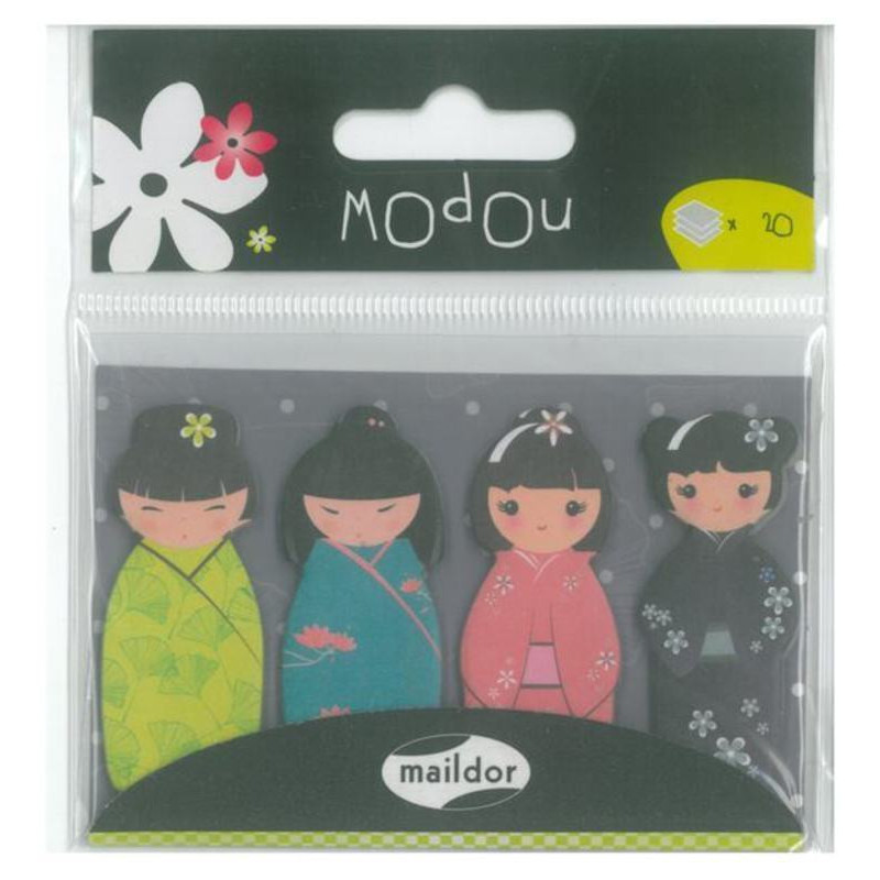 BANDERITA MAILDOR 12*45MM 4 COLORES PP KIMONOS 60644 ^