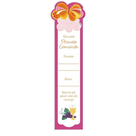 PUNTO LECTURA COMUNION ARGU MARIPOSA ROSA 40068 PTE 25U ^